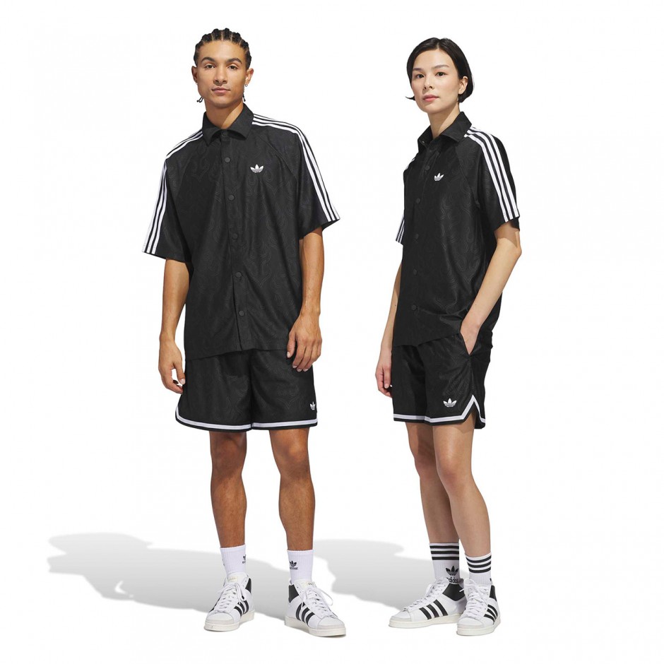 Ανδρική Βερμούδα Μαύρη - adidas Originals Basketball Flame