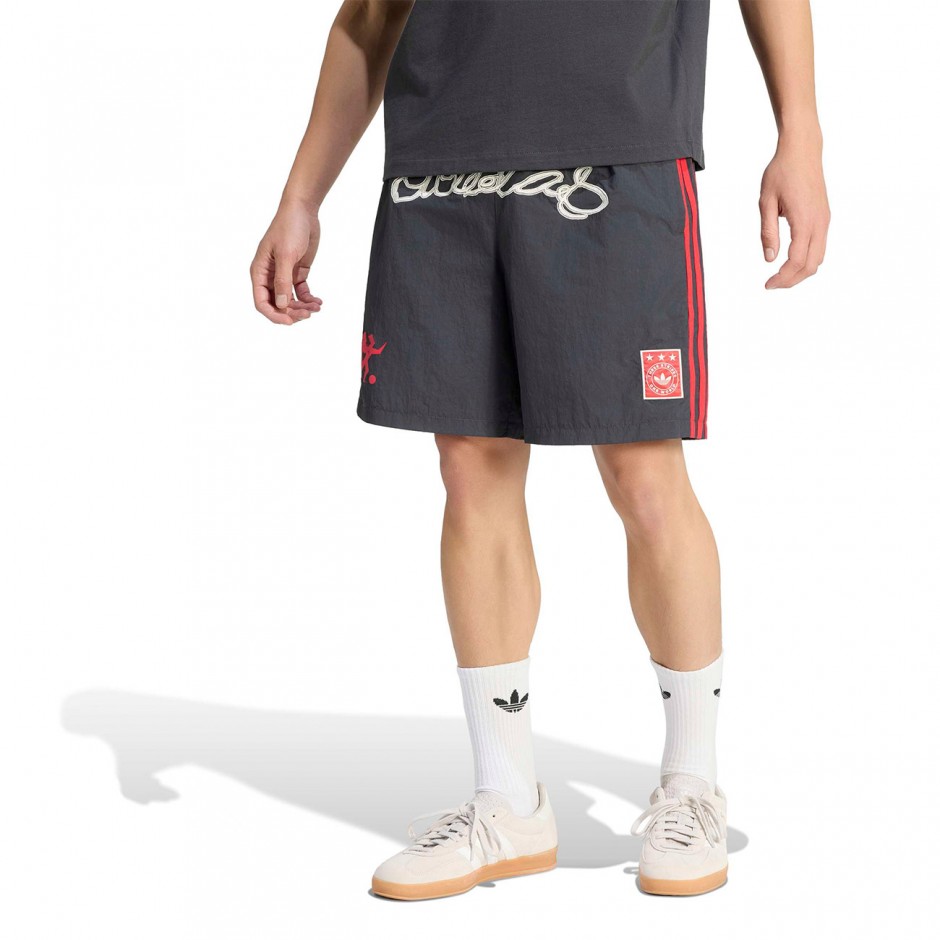 Ανδρική Βερμούδα Μαύρη - adidas Originals One World Graphic
