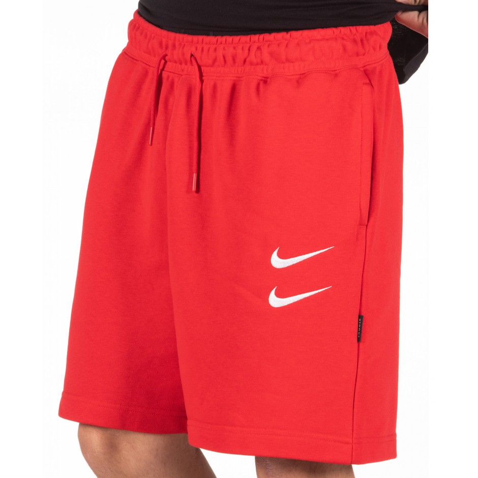 NIKE SPORTSWEAR SWOOSH MEN'S FRENCH TERRY SHORTS CJ4882-657 Κόκκινο