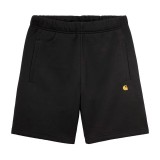 Carhartt WIP Chase Sweat Μαύρο - Ανδρική Βερμούδα Εικόνα 2