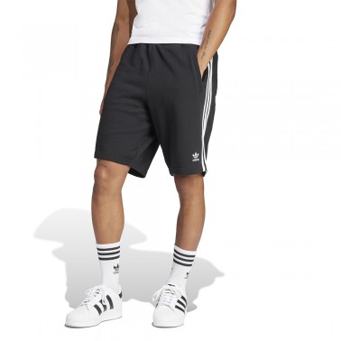 Ανδρική Βερμούδα Μαύρη - adidas Originals Adicolor 3-Stripes