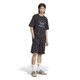 Ανδρικό Βερμούδα Μαύρη - adidas Originals Adicolor Outline Trefoil Εικόνα 3
