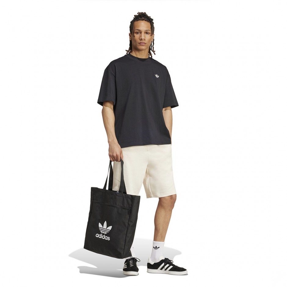 Ανδρική Βερμούδα Εκρού - adidas Originals Essentials Trefoil