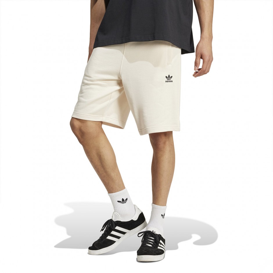 Ανδρική Βερμούδα Εκρού - adidas Originals Essentials Trefoil
