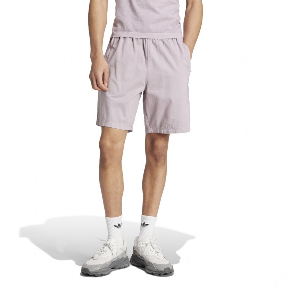 Ανδρική Βερμούδα Μωβ - adidas Originals Trefoil Essentials+ Dye Woven