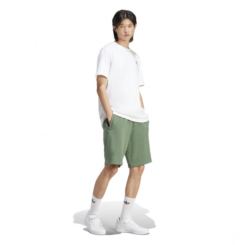 Ανδρικό Βερμούδα Πράσινη - adidas Originals Adicolor Outline Trefoil 