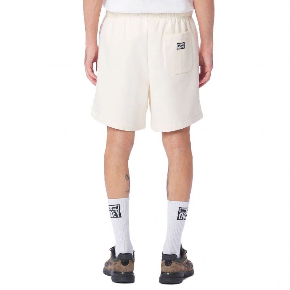 OBEY ESTABLISHED WORKS EYES SWEATSHORTS Εκρού 