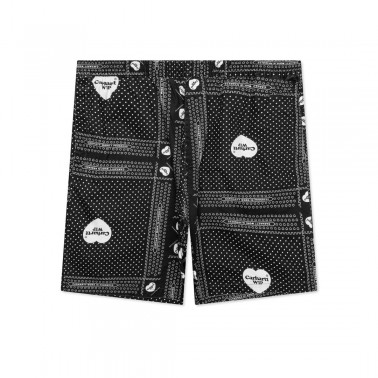 Ανδρική Βερμούδα Μαύρη - Carhartt WIP Heart Bandana 