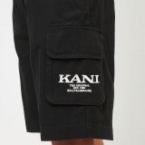 Ανδρική Βερμούδα Cargo Μαύρη - Karl Kani Retro Washed Εικόνα 1