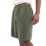 Obey Easy Linen Χακί - Ανδρική Βερμούδα Εικόνα 1