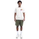 Obey Easy Linen Χακί - Ανδρική Βερμούδα Εικόνα 3