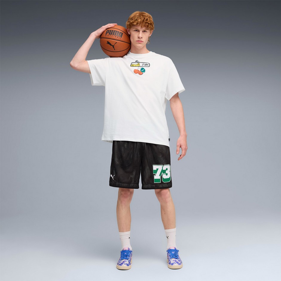 PUMA COMMISSIONER DYLAN REVERSIBLE AOP 7 SHORT 632816-01 Black