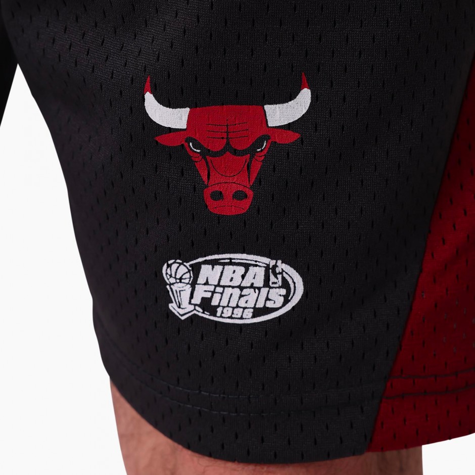 Men's NBA Shorts Black - Mitchell & Ness Chicago Bulls Warehouse Panel