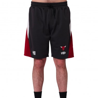 Men's NBA Shorts Black - Mitchell & Ness Chicago Bulls Warehouse Panel