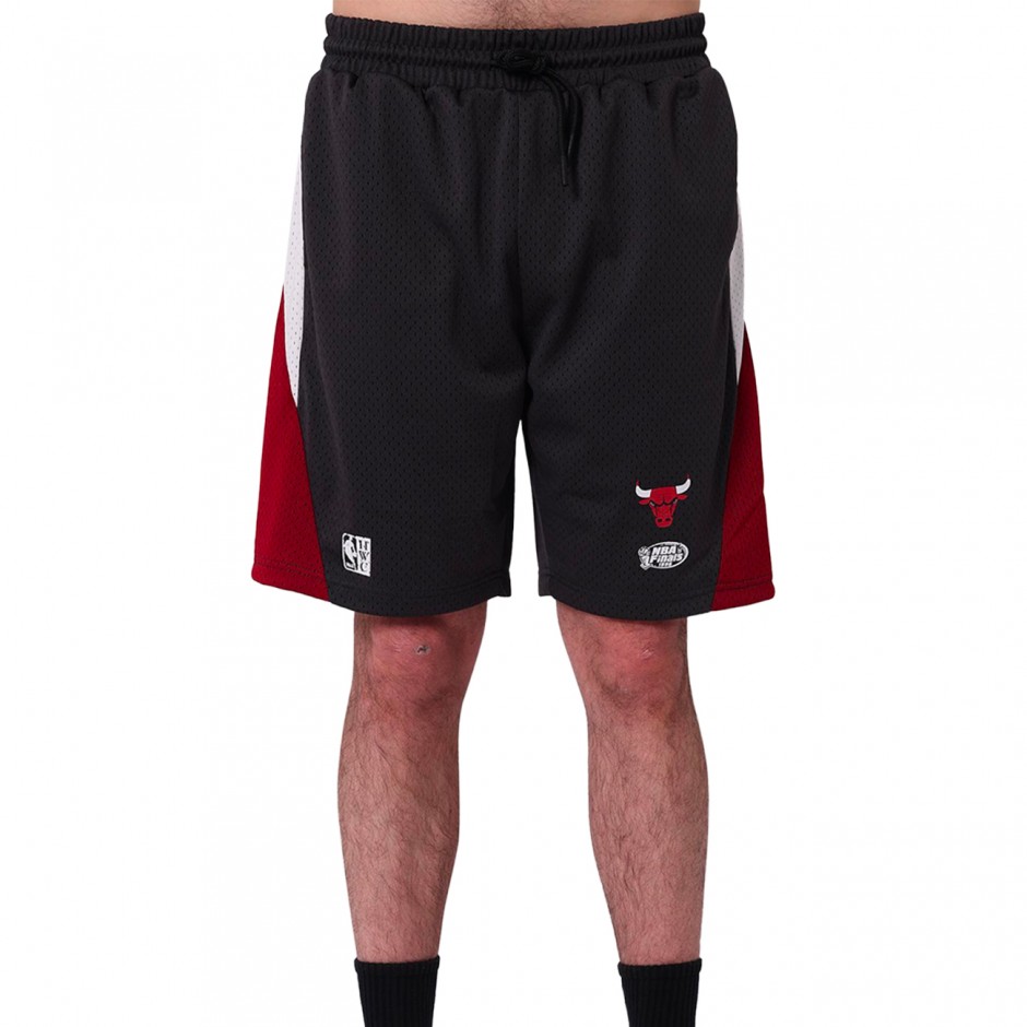 Men's NBA Shorts Black - Mitchell & Ness Chicago Bulls Warehouse Panel