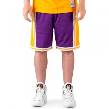 Ανδρική Βερμούδα NBA Μωβ - Mitchell & Ness Los Angeles Lakers