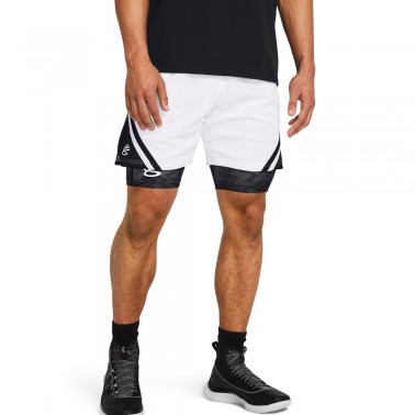 UNDER ARMOUR CURRY MESH SHORT 4 1384470-100 White