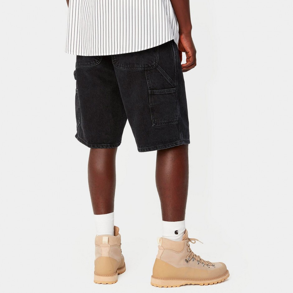 Ανδρική Βερμούδα Τζιν Μαύρη - Carhartt WIP Single Knee