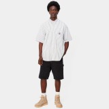 Ανδρική Βερμούδα Τζιν Μαύρη - Carhartt WIP Single Knee Εικόνα 1
