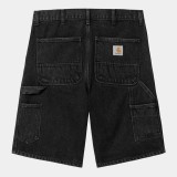 Ανδρική Βερμούδα Τζιν Μαύρη - Carhartt WIP Single Knee Εικόνα 2