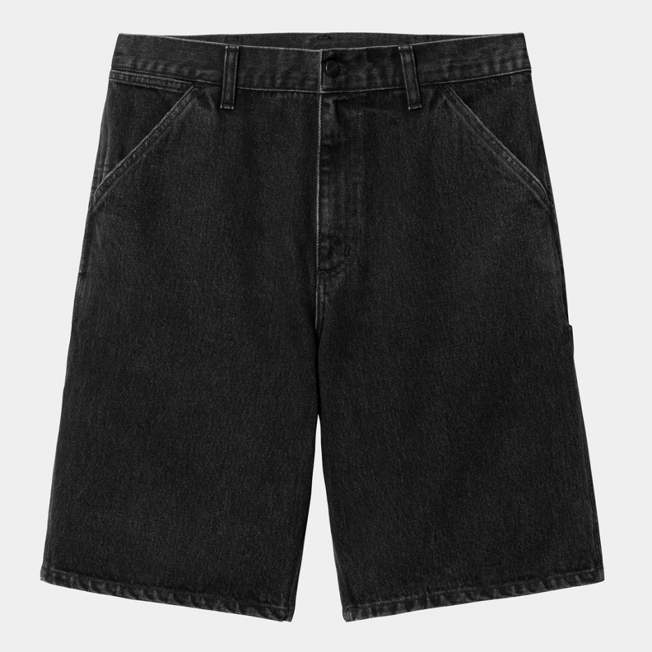 Ανδρική Βερμούδα Τζιν Μαύρη - Carhartt WIP Single Knee