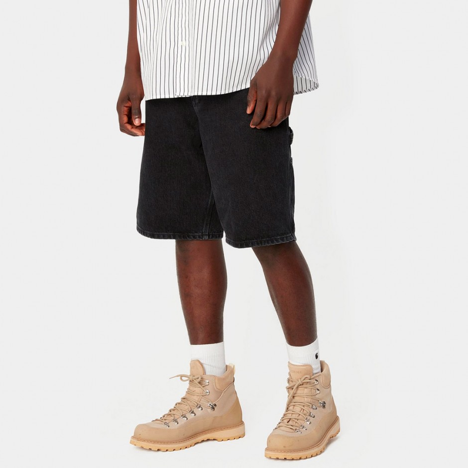 Ανδρική Βερμούδα Τζιν Μαύρη - Carhartt WIP Single Knee