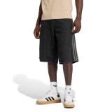 Ανδρική Τζιν Βερμούδα Μαύρη - adidas Originals Adicolor Firebird Denim Εικόνα 