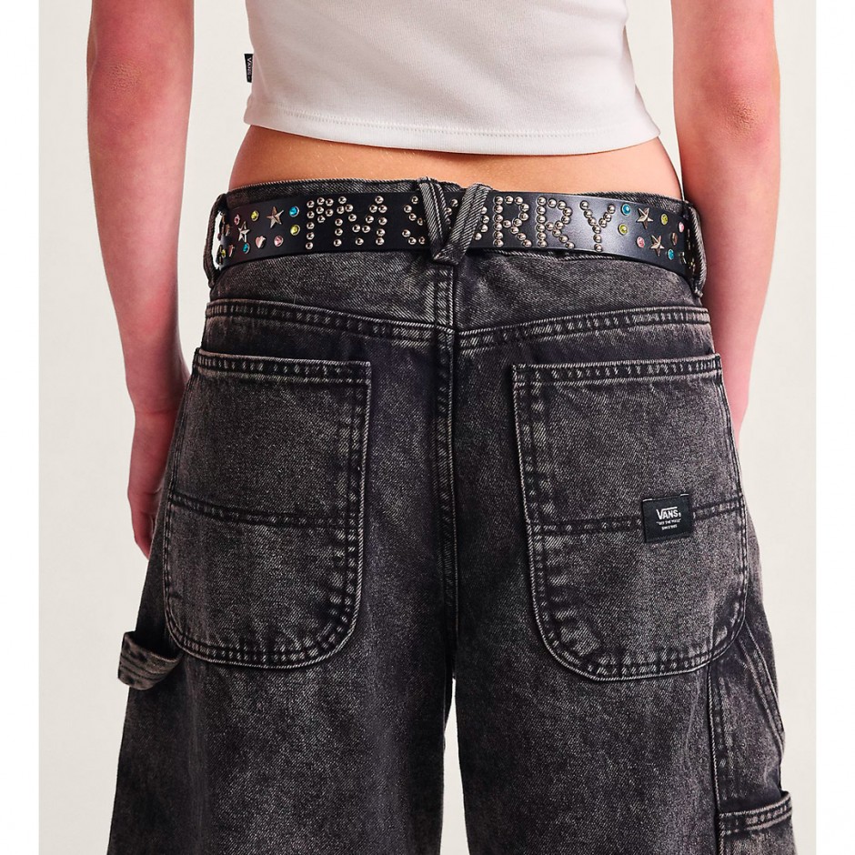 Ανδρική Βερμούδα Τζιν Γκρι - Vans Drill Chore Loose Denim