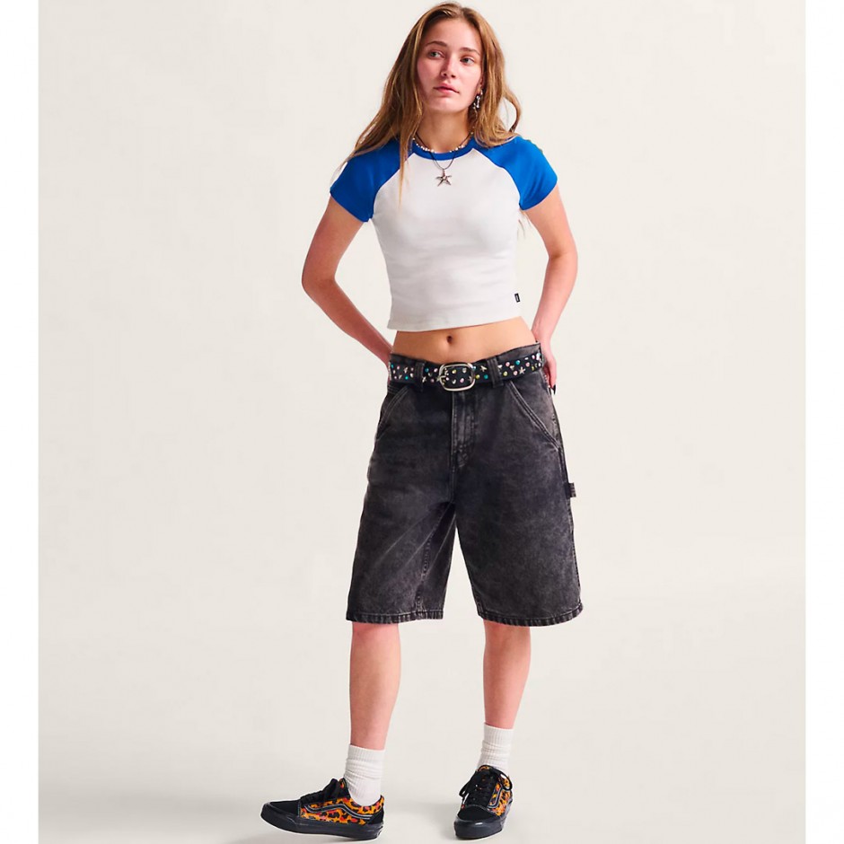 Ανδρική Βερμούδα Τζιν Γκρι - Vans Drill Chore Loose Denim