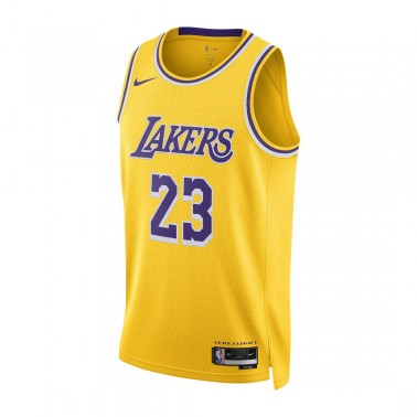 Nike Los Angeles Lakers Icon Edition 2022/23 Κίτρινο - Ανδρική Φανέλα Μπάσκετ