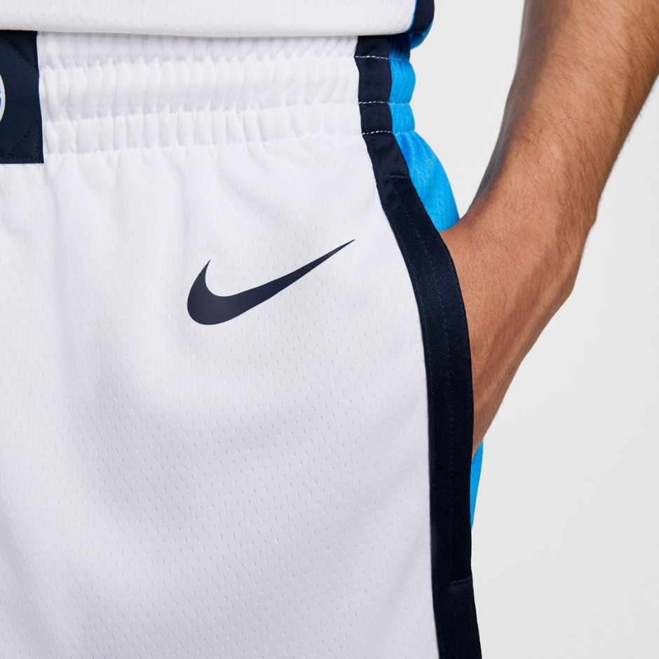 Ανδρική Βερμούδα Μπάσκετ Λευκή - Nike Greece Olympics 2024 Limited Road Ηome