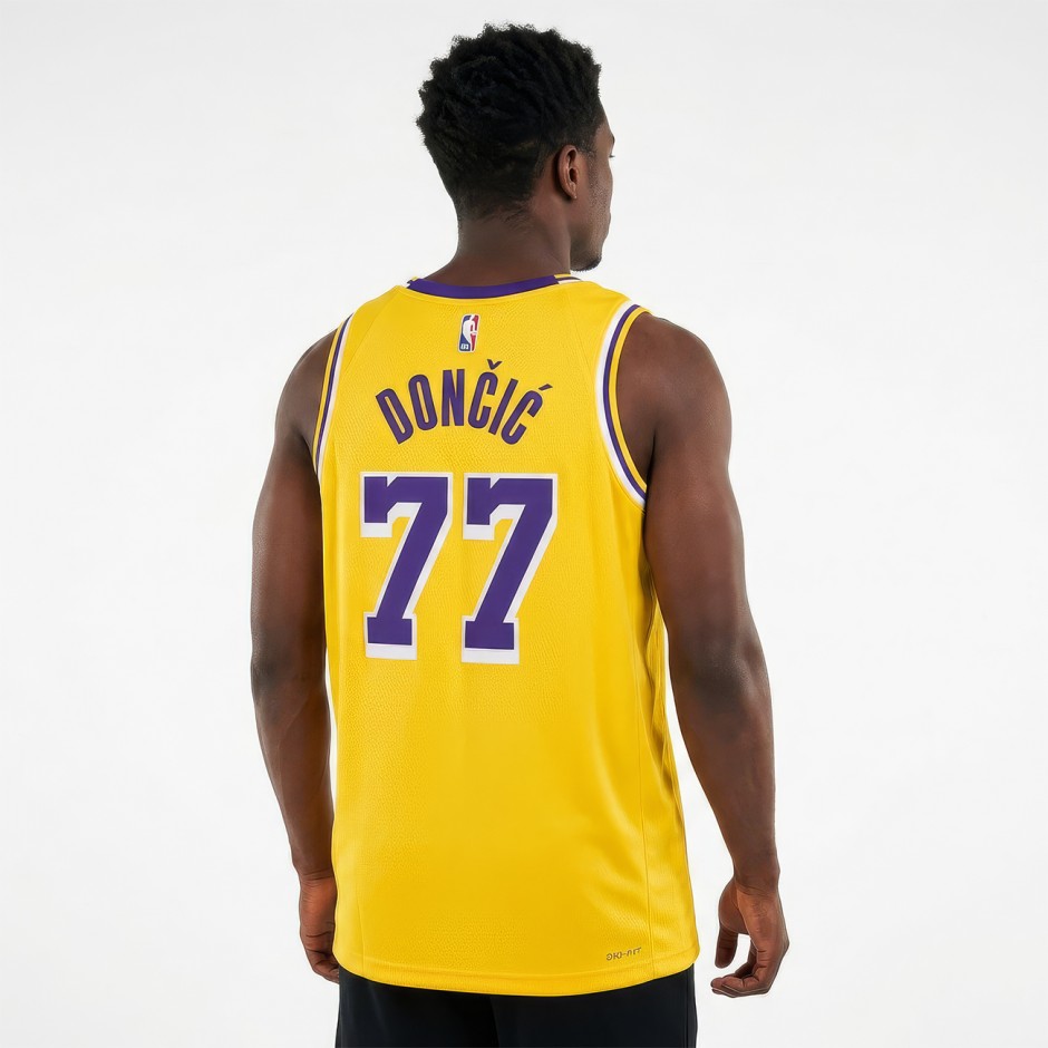 Men's NBA Jersey Yellow - Nike Luka Dončić Los Angeles Lakers Icon Edition 2022/23