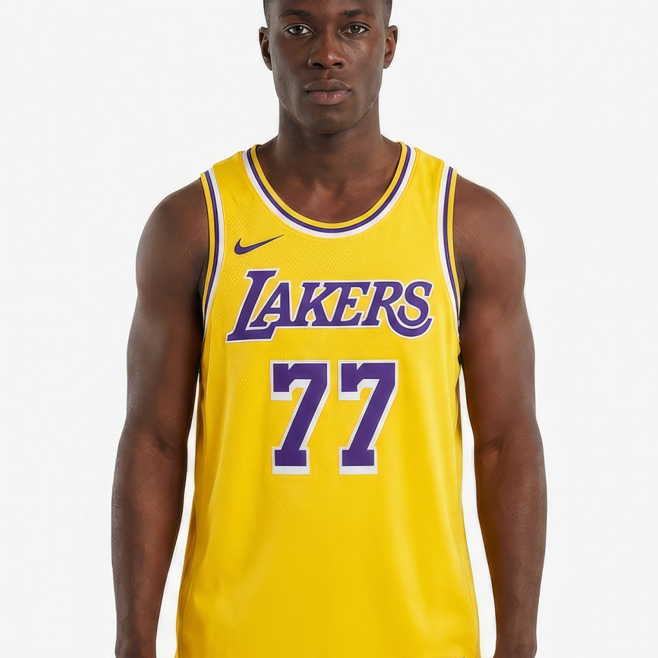 Men's NBA Jersey Yellow - Nike Luka Dončić Los Angeles Lakers Icon Edition 2022/23