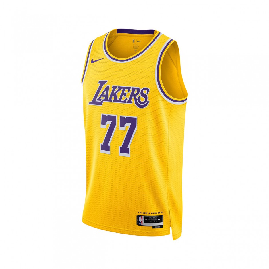 Men's NBA Jersey Yellow - Nike Luka Dončić Los Angeles Lakers Icon Edition 2022/23