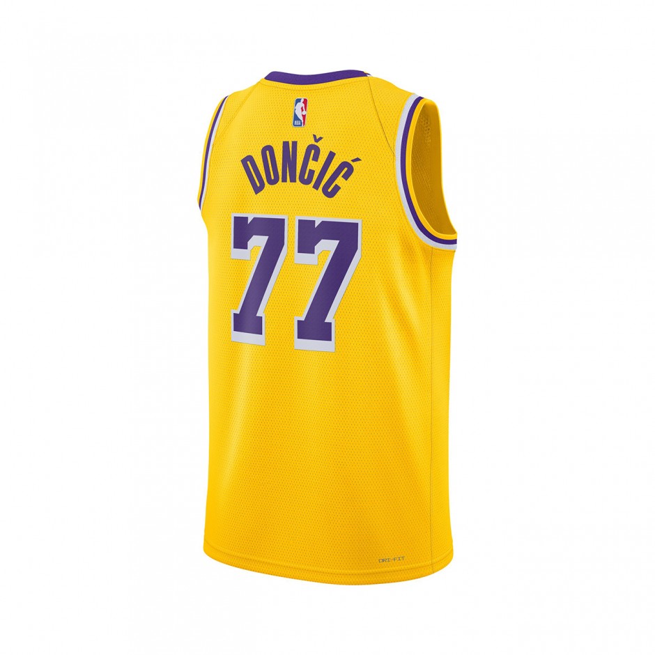 Men's NBA Jersey Yellow - Nike Luka Dončić Los Angeles Lakers Icon Edition 2022/23