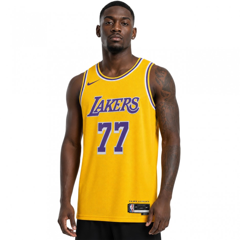 Men's NBA Jersey Yellow - Nike Luka Dončić Los Angeles Lakers Icon Edition 2022/23