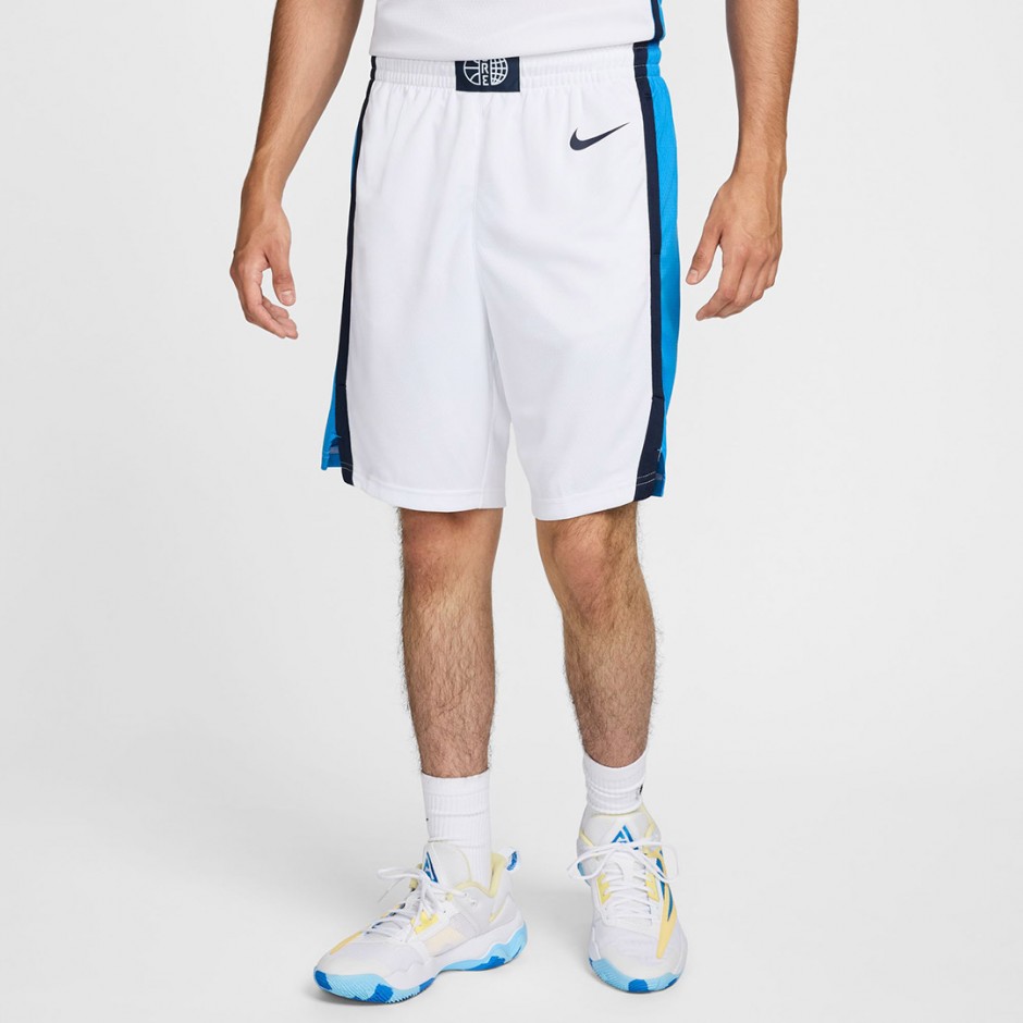 Ανδρική Βερμούδα Μπάσκετ Λευκή - Nike Greece Olympics 2024 Limited Road Ηome