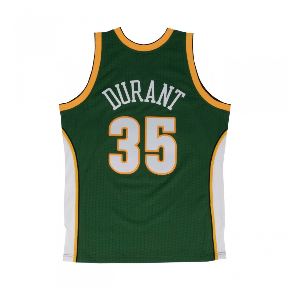 Men's NBA Jersey Green - Mitchell & Ness Kevin Durant Seattle Supersonics 2007-2008 Road Swingman