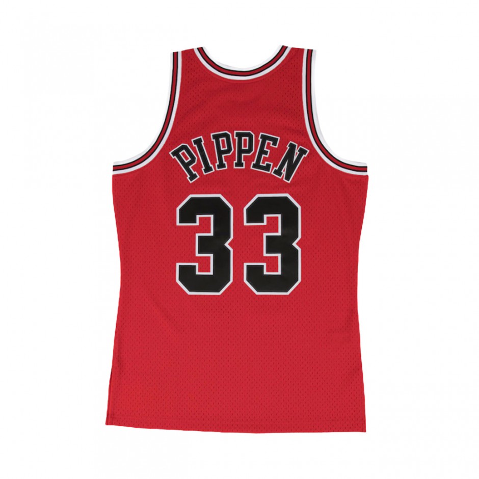 Men's NBA Jersey Red - Mitchell & Ness Scottie Pippen Chicago Bulls 1997-1998 Road Swingman