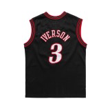 Men's NBA Jersey Black - Mitchell & Ness Allen Iverson Philadelphia 76ers 2000-01 Road Swingman Image 0