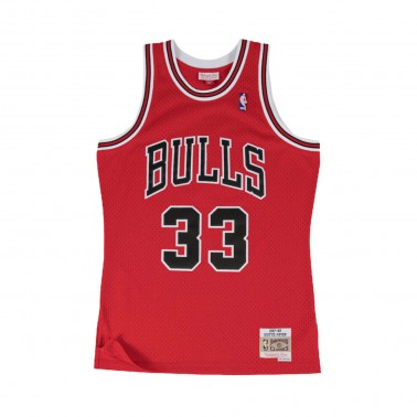 Men's NBA Jersey Red - Mitchell & Ness Scottie Pippen Chicago Bulls 1997-1998 Road Swingman