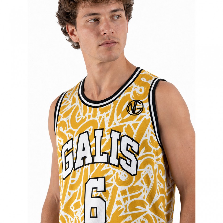 Men's Basketball Jersey Yellow - Nick Galis 'The Number 6'