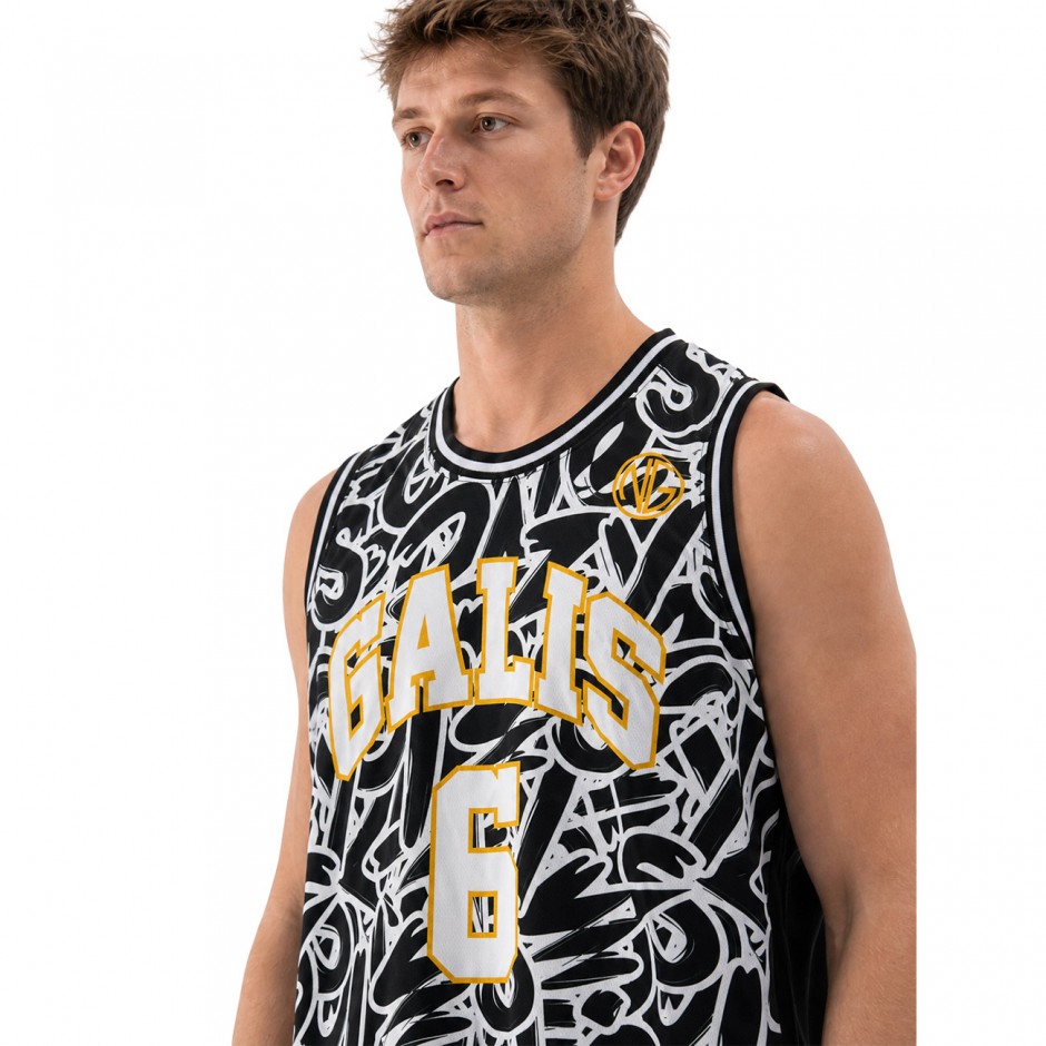 Men's Basketball Jersey Black - Nick Galis 'The Number 6'
