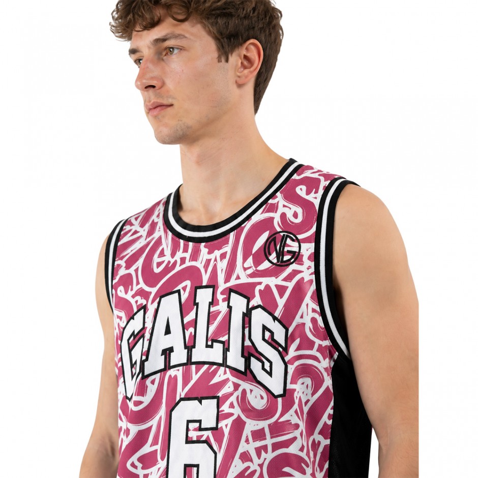 Men's Basketball Jersey Pink - Nick Galis 'The Number 6'