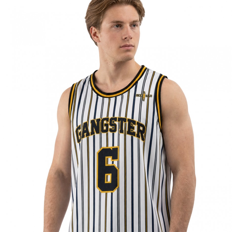 Men's Basketball Jersey White - Nick Galis 'The Gangster'