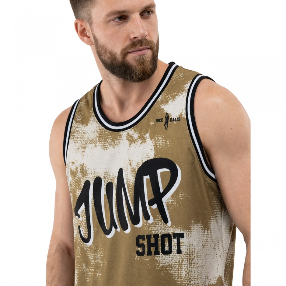 Men's Basketball Jersey Gold - Nick Galis 'The Jump Shot'
