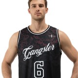 Men's Basketball Jersey Bordeaux - Nick Galis 'The Gangster's Legacy' Image 3
