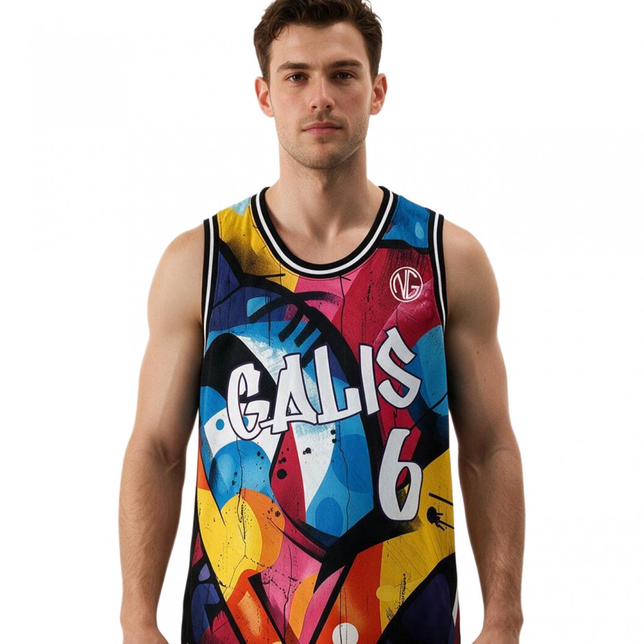 Men's Basketball Jersey Colorful - Nick Galis 'The Legend'