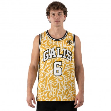 Men's Basketball Jersey Yellow - Nick Galis 'The Number 6'