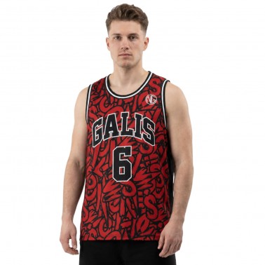 Men's Basketball Jersey Red - Nick Galis 'The Number 6'